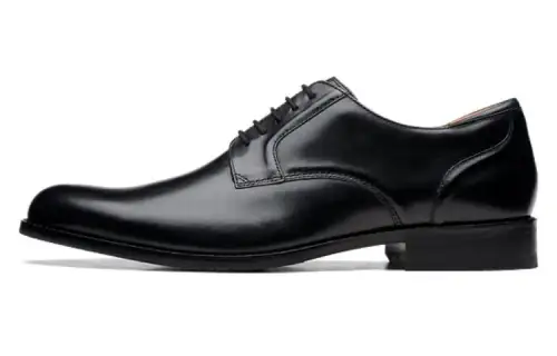Clarks Top Grain Cow Leather Dress Shoes Men's Black