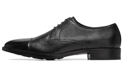 COLE HAAN Top Grain Cow Leather Dress Shoes Men's Black