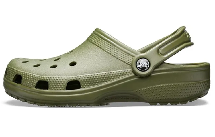 Crocs Classic Clog EVA Beach Sandals 2cm Unisex Army Green