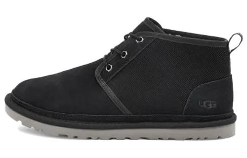 UGG Neumel Corduroy Flat Short Boots Black