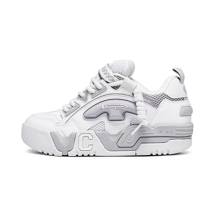 Champion Balance Low top Skateboard Shoes Women's New Beige White/Alloy Gray
