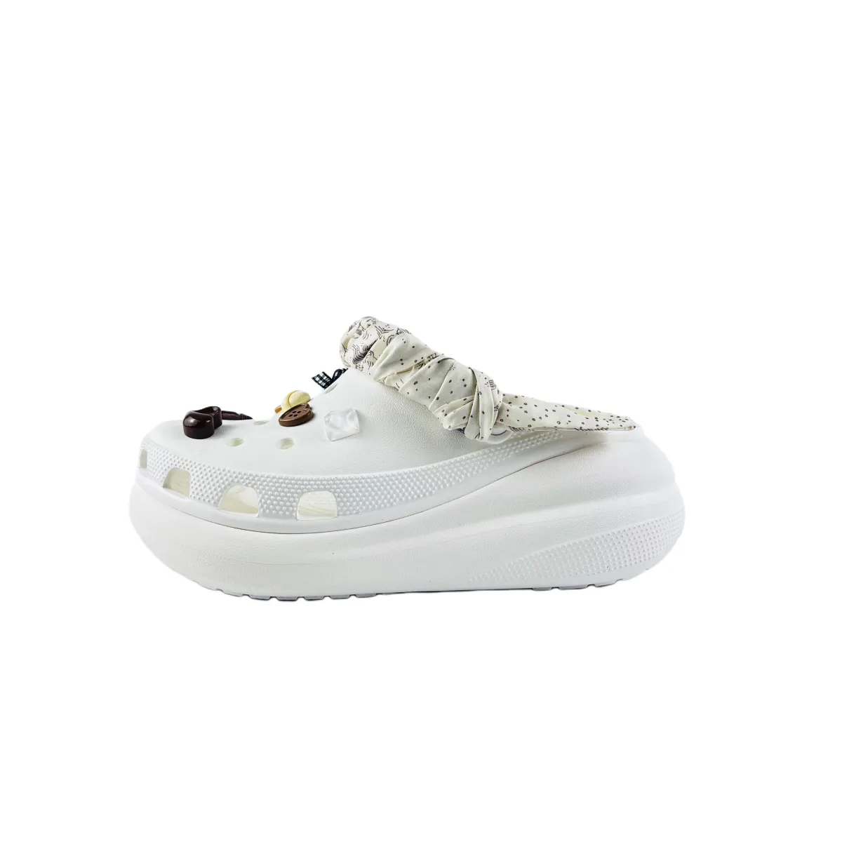 Crocs Crush Clog EVA Puff Shoes, Clogs Unisex White