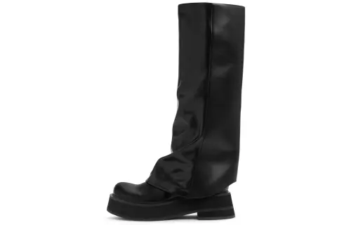 CHARLES&KEITH Pu Knee high Boots 5.2CM Women's Black