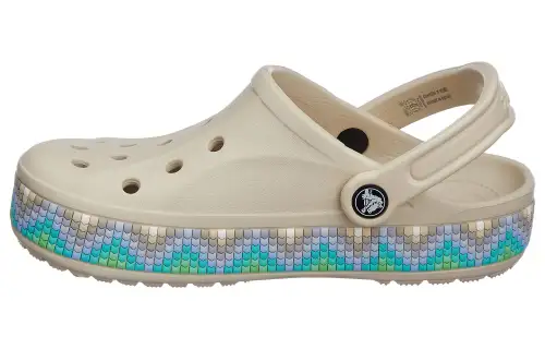 Crocs Bayaband Chevron Band Clogs 'Stucco Multi'