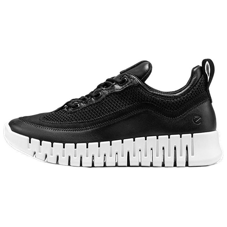 Ecco Cow Leather Slip Resistant, Breathable, Lightweight Low top Casual Shoes Women's Black