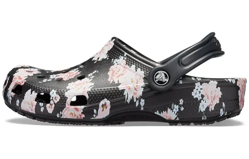 Crocs Classic Printed Clogs 'Black Pink'