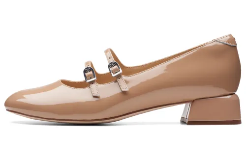 Clarks Daisy Collection Cow Leather Casual Shoes Women's Khaki
