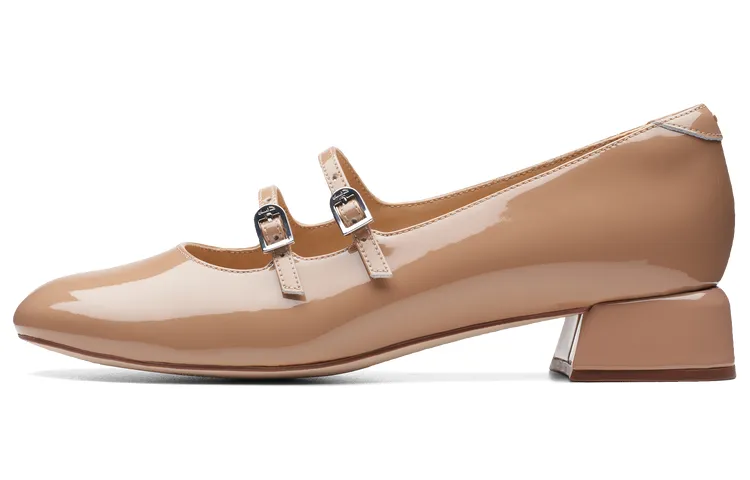 Clarks Daisy Collection Cow Leather Casual Shoes Women's Khaki