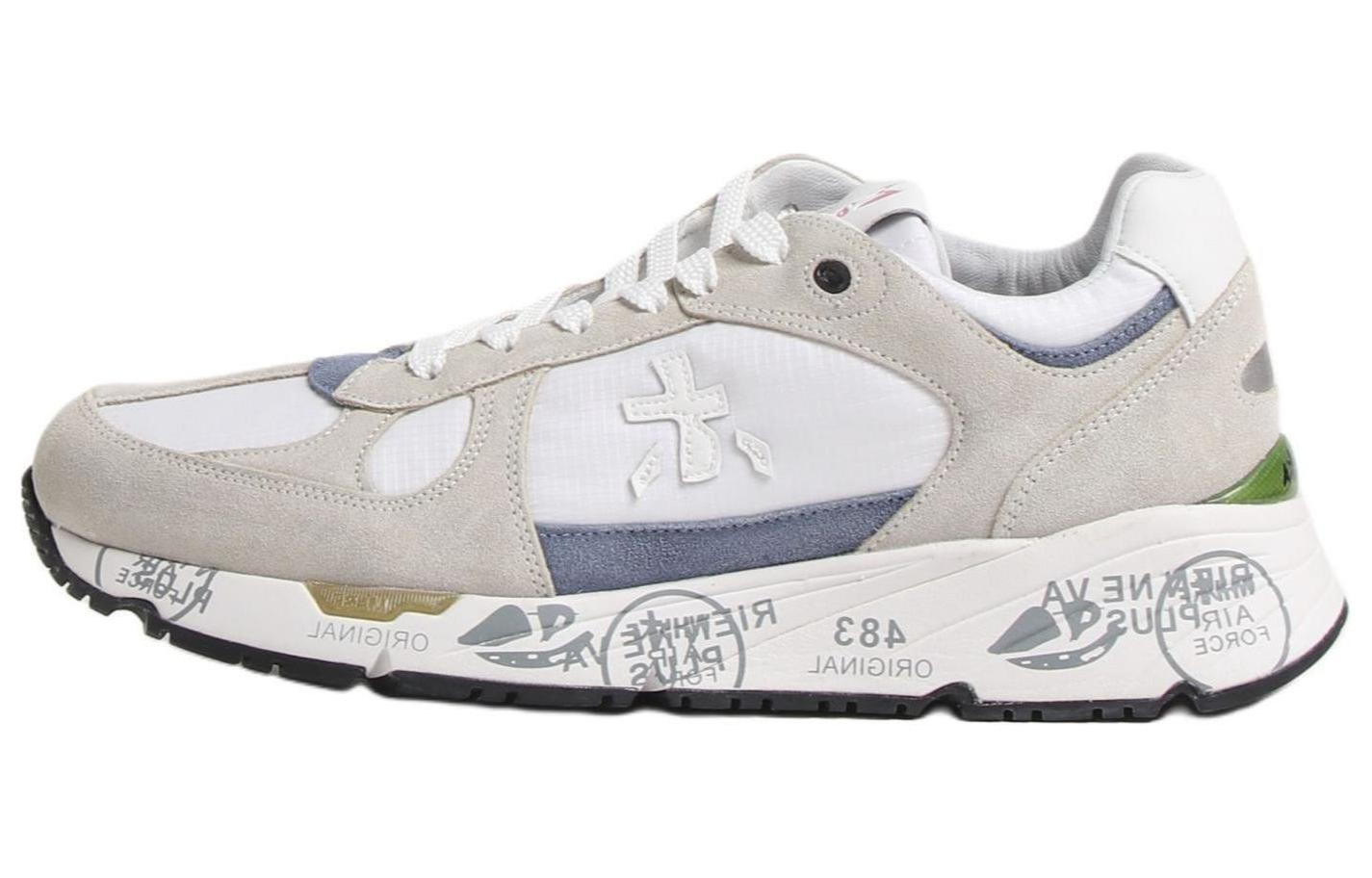 PREMIATA Mase Low top Casual Shoes Men's White Gray