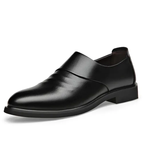 Mulinsen Comfortable and simple, thick sole with inner height increase, fashionable and versatile, formal leather shoes, men's style