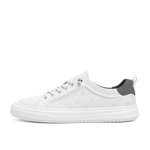 BELLE Cow Leather Stylish Skateboarding Shoes Men's