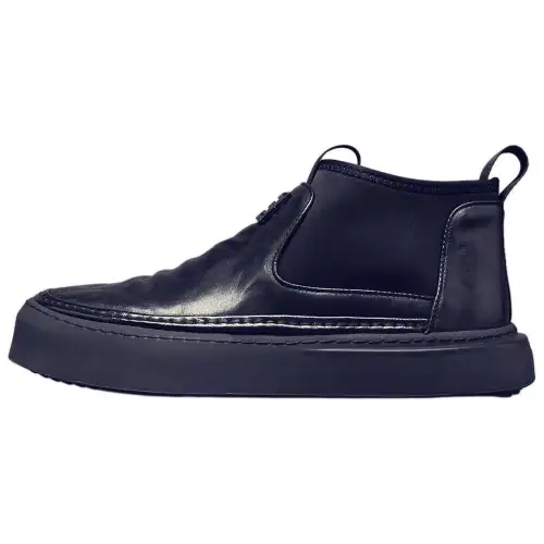 JANE HARLOW Top Grain Cow Leather Casual Shoes Men's Black