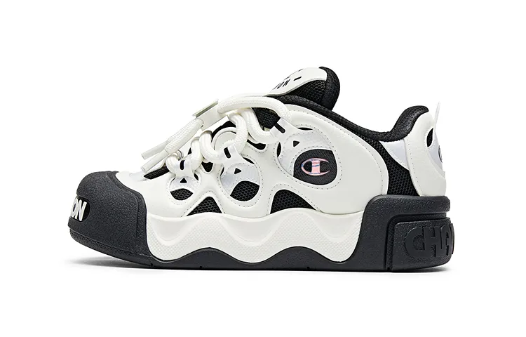 Champion Low top Skateboard Shoes Men's Black White