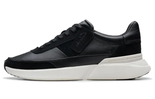 Clarks Cow Leather Cushioning Low top Casual Shoes Men's Black