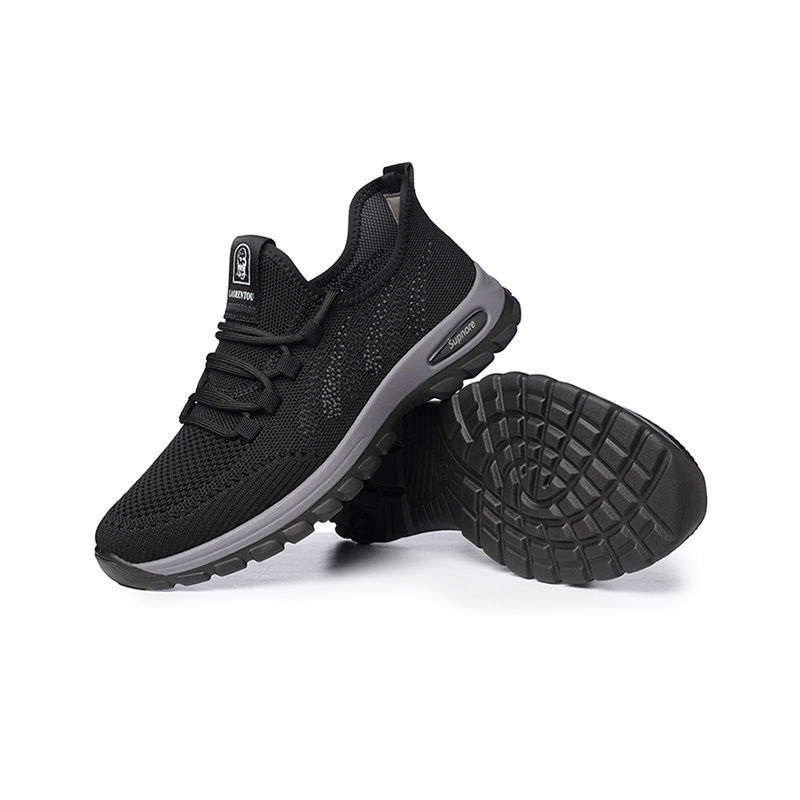 LAORENTOU Walking Shoes Men’s Low Top Black