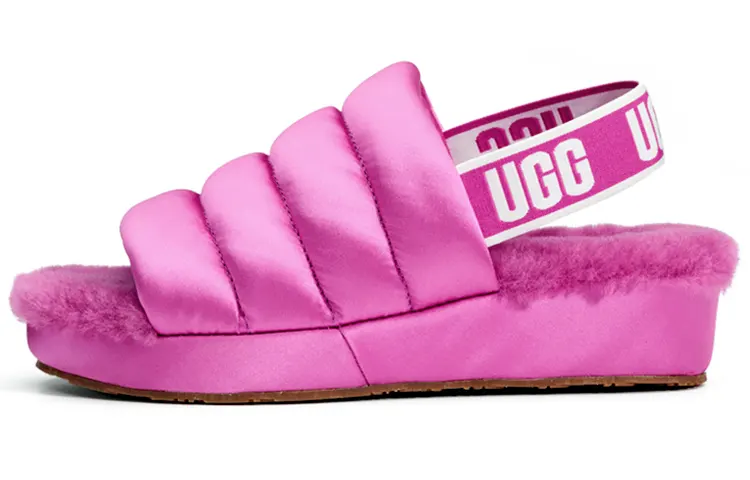 UGG Satin Soft And Comfortable Plush Slippers Women's Purple