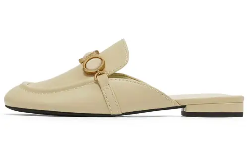 CHARLES&KEITH Pu Mules Women's Sand