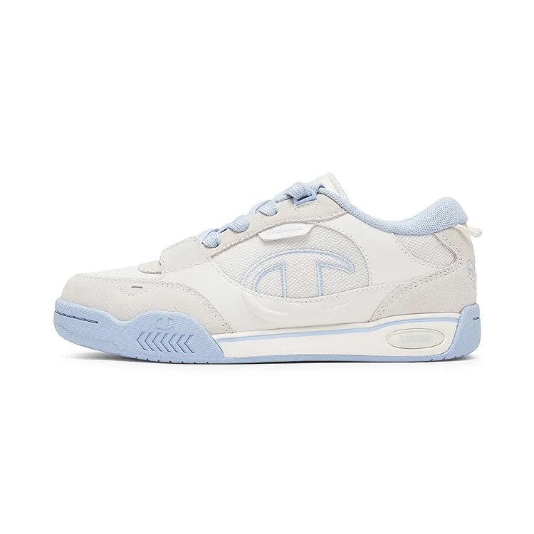 Champion Low top Skateboard Shoes Women's Milk White/Peak Blue