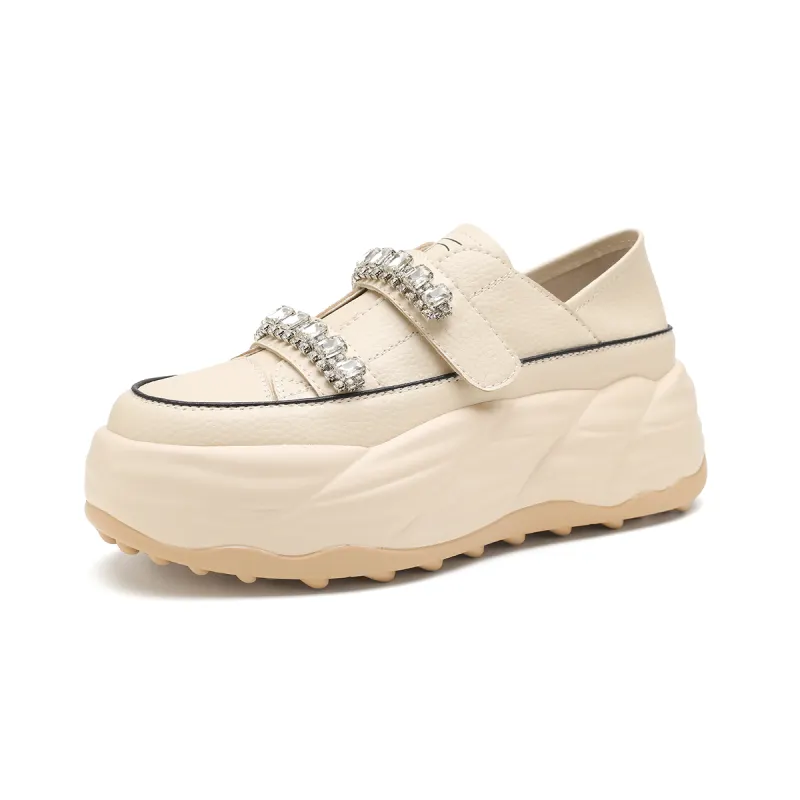 D FUSE SCANDINAVIA Cow Split Leather Low top Casual Shoes Women's