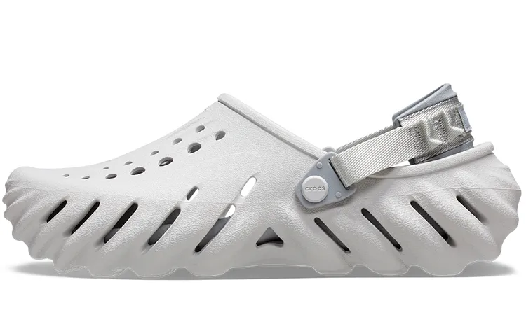 Crocs Echo Clog EVA Clogs 2cm Unisex Elegant Gray