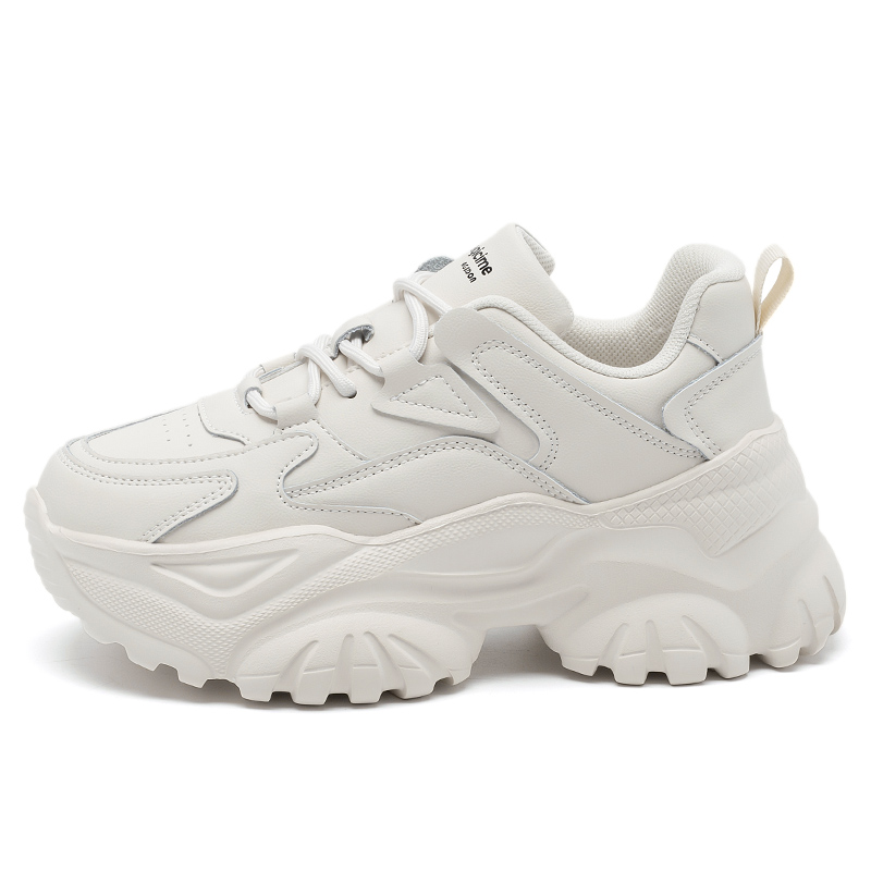 AGSDON Synthetic Leather Low top Chunky Sneakers Women's