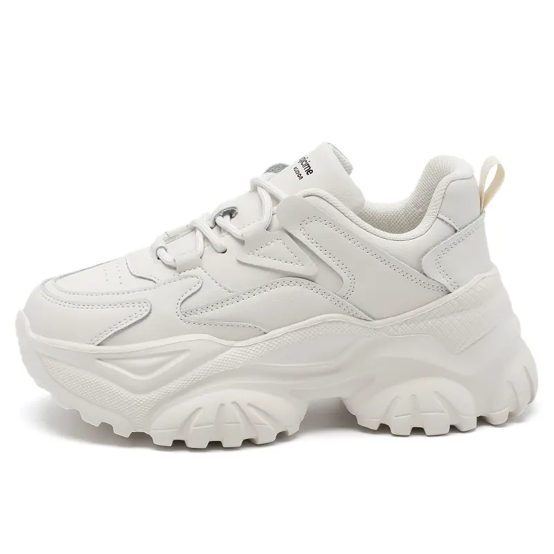 AGSDON Synthetic Leather Low top Chunky Sneakers Women's