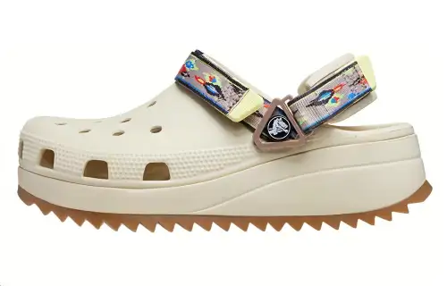 Crocs Classic Hiker Ikat Clogs 'White Tan'
