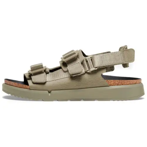 Birkenstock Leather Beach Sandals Unisex Light Umber
