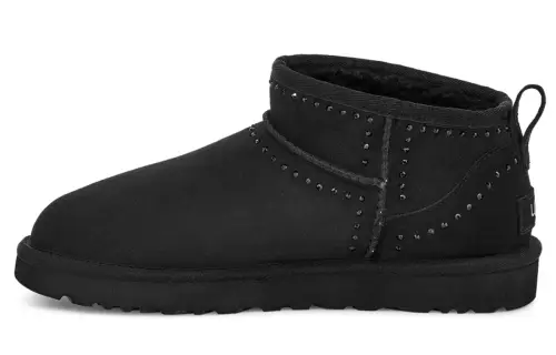 UGG Classic Ultra Mini Bling Fleece Lined 'Black' Women's