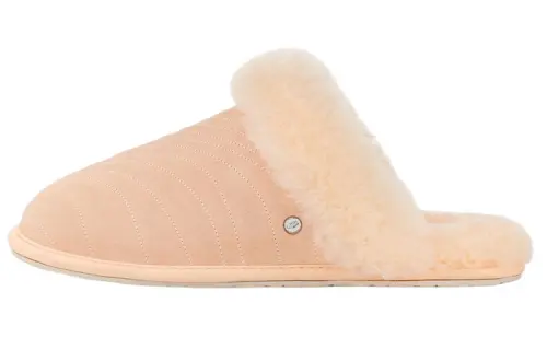 UGG Scuffette Alpaca Leather Fashion Slippers Women's Pink