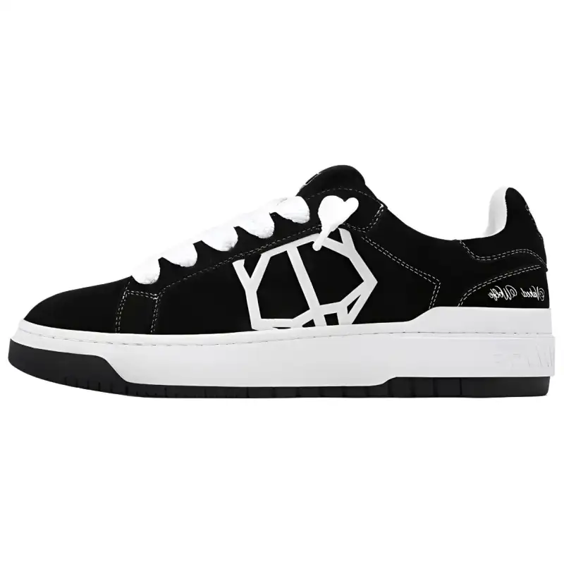 Naked Wolfe CHROME Low top Skateboard Shoes Men's Black