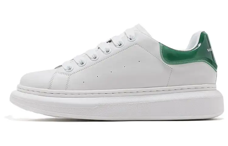 FAIRWHALE Stylish Skateboarding Shoes Men's White Apricot Green