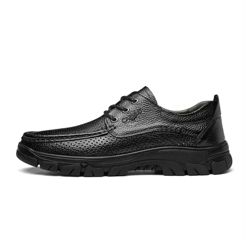 CARTELO Cow Leather Men's Casual Shoes Men's Black