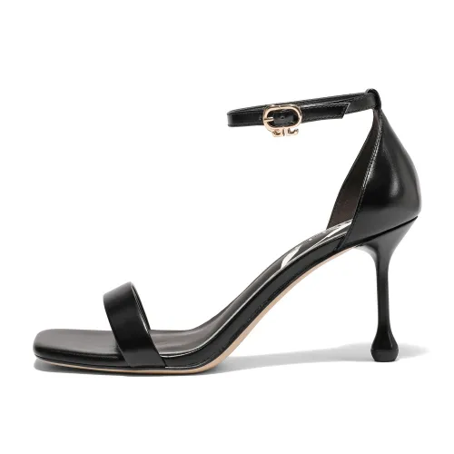 BELLE Slim Heel High Heels 8cm Women's Black, Beige, Gold