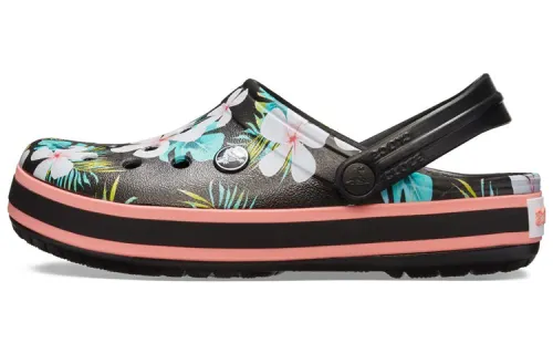 Crocs Crocband Seasonal Graphic Clogs 'Black White Pink'