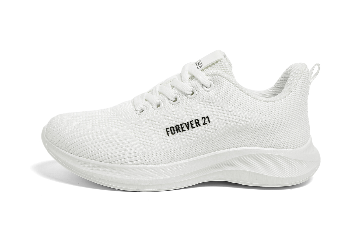 FOREVER 21 Low top Physical Fitness Test & Exam Sprint Long Distance Running Shoes Women’s White