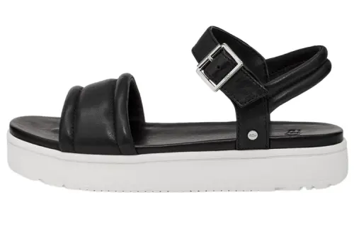 UGG Zayne Leather Slippers Women's Black