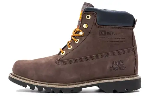 CAT Cushioning, Wear Resistant High top Outdoor Shoes Men's Light Brown