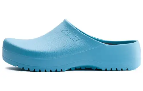Birkenstock Pu Closed Toe Slippers Women's Blue Regular