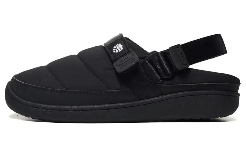 Shaka Comfortable Closed Toe Slippers Unisex Black