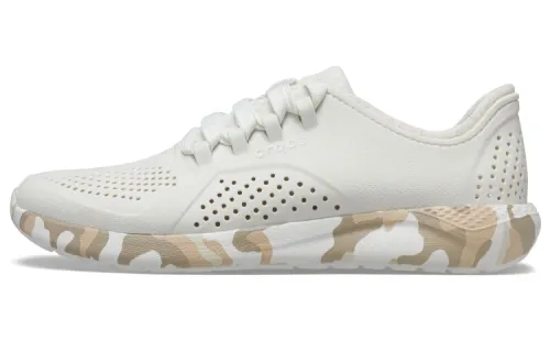 Crocs LiteRide Printed Camo Pacer Breathable Low top Running Shoes Women's White