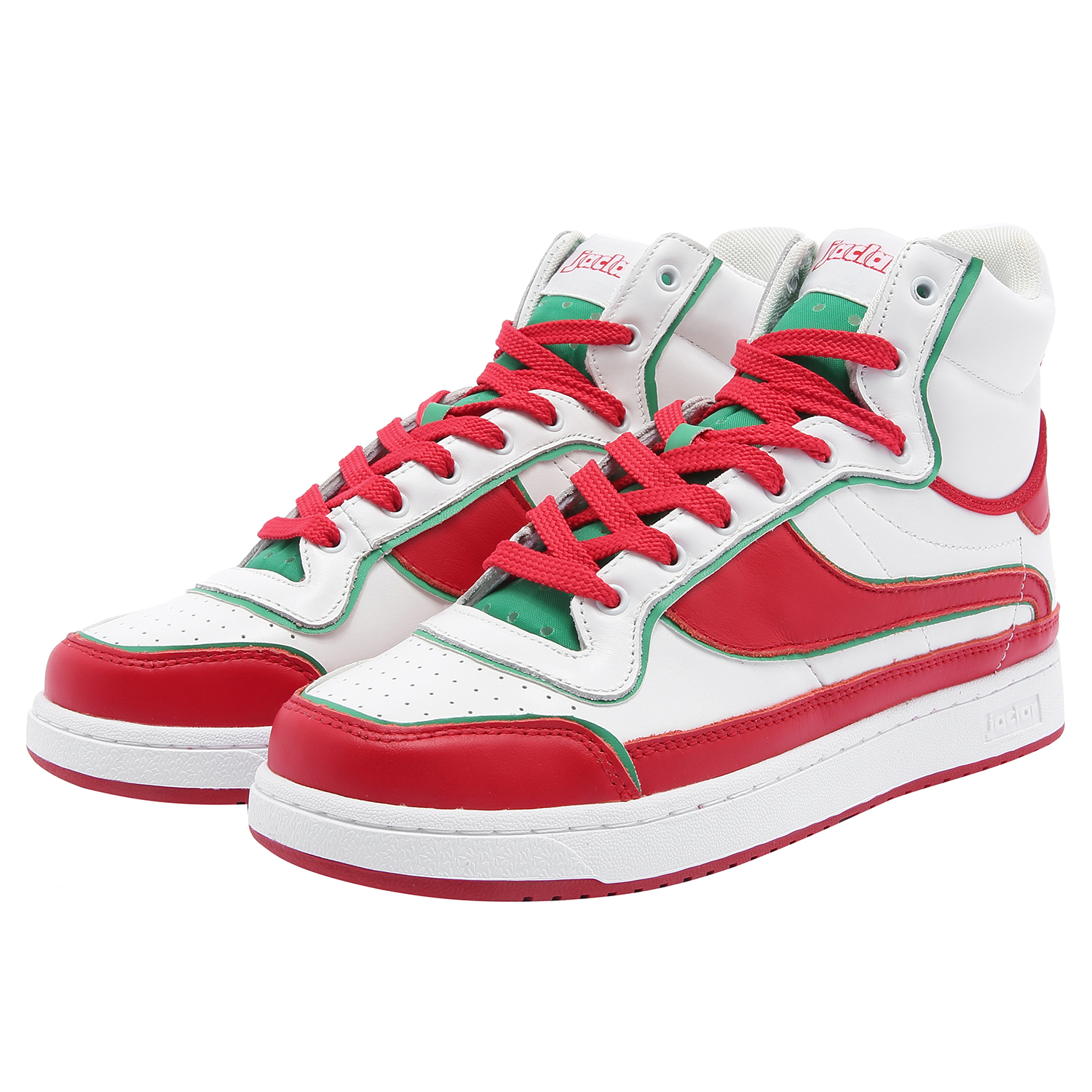 JACLAR Vintage Basketball Shoes Unisex High Top Red