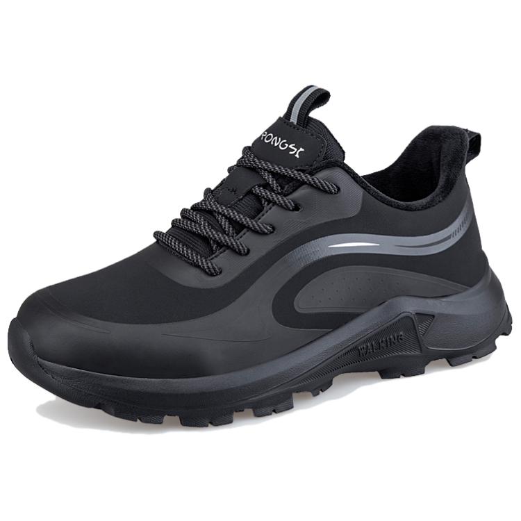 RONGSHI Winter Comfortable Versatile Fleece Lined Insulated Shoes For Middle Aged Adults, Everyday Walking Shoes