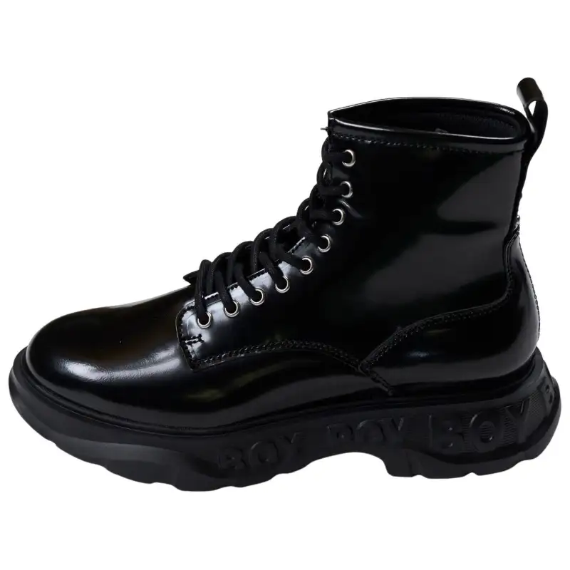 Boy London Combat Boots Unisex Black
