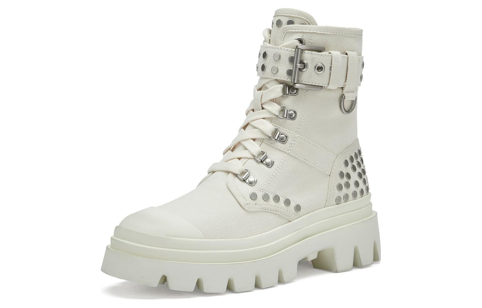 ASH Combat Boots Women's White