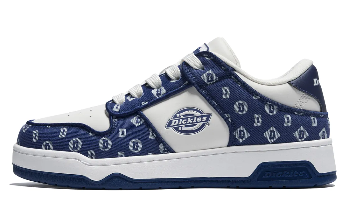 Dickies Low top Skateboard Shoes Men's White Blue