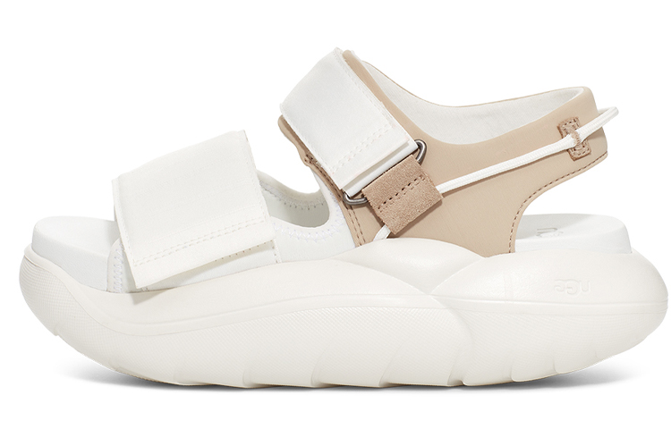 UGG LA Cloud Series Fabric Comfortable Breathable Thick Sole Sandals Women's Antelope Leather Color
