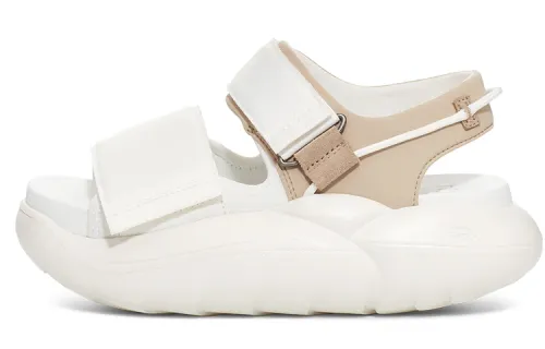 UGG LA Cloud Series Fabric Comfortable Breathable Thick Sole Sandals Women's Antelope Leather Color