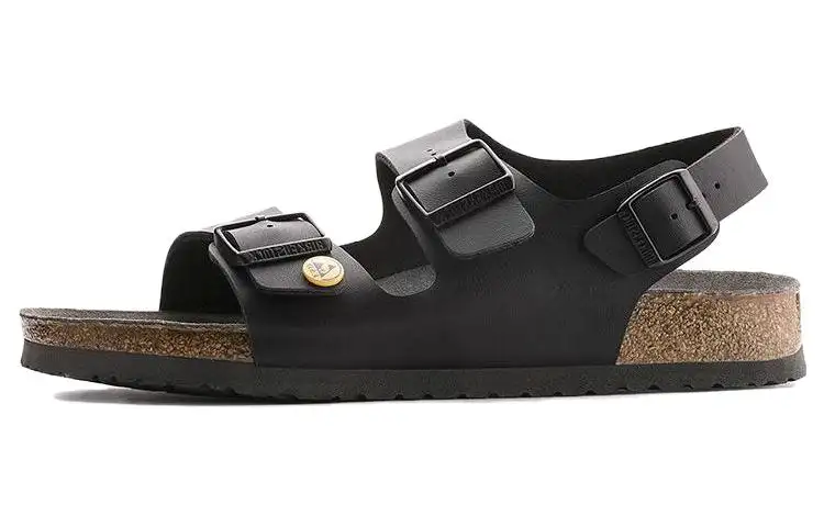Birkenstock Pu Beach Sandals Unisex Black Narrow