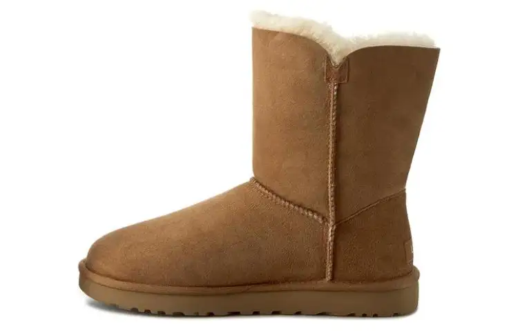 UGG Sheepskin Short Snow Boots 2.5cm Men's Brown